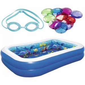Piscina insuflável Bestway Undersea Adventure 3D 262 x 171 x 51cm - 54177 Piscina insuflável Bestway Undersea Adventure 3D 262 x 171 x 51cm - 54177