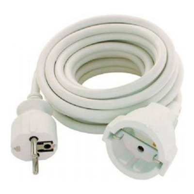 Extensão de corrente Silver Electronics - 5m, Branca, Schuko Extensão de corrente Silver Electronics - 5m, Branca, Schuko