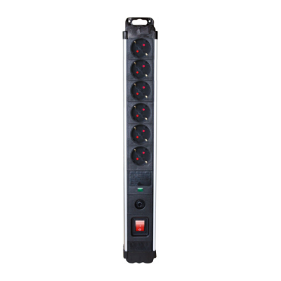 Silver Electronics Modelo 49646 Extensão - 6 Tomadas Silver Electronics Modelo 49646 Extensão - 6 Tomadas