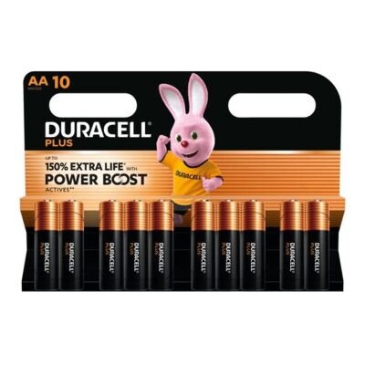 Pacote com 10 pilhas Duracell Plus Power Boost AA DPBLR6B10/ 1,5 V/ Alcalinas Pacote com 10 pilhas Duracell Plus Power Boost AA DPBLR6B10/ 1,5 V/ Alcalinas