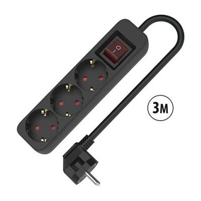 Régua de energia TM ELECTRON TMUAD533SBK com 3 tomadas e cabo de 3 metros. Régua de energia TM ELECTRON TMUAD533SBK com 3 tomadas e cabo de 3 metros.