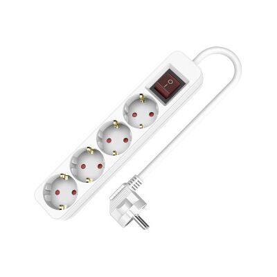 Régua de energia TM ELECTRON TMUAD504S com 4 tomadas e 1,5 m Régua de energia TM ELECTRON TMUAD504S com 4 tomadas e 1,5 m