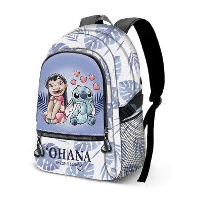 KARACTERMANIA Mochila Casal Stitch Disney 44cm adaptável KARACTERMANIA Mochila Casal Stitch Disney 44cm adaptável