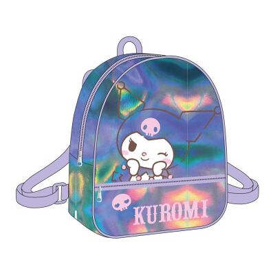 Mochila Casual Kuromi Hello Kitty 23cm Mochila Casual Kuromi Hello Kitty 23cm