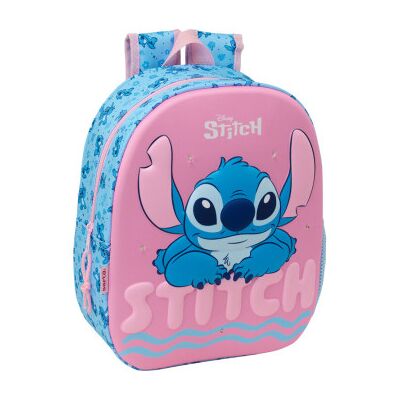 SAFTA Mochila Disney Stitch 3D com LED, 33 cm SAFTA Mochila Disney Stitch 3D com LED, 33 cm