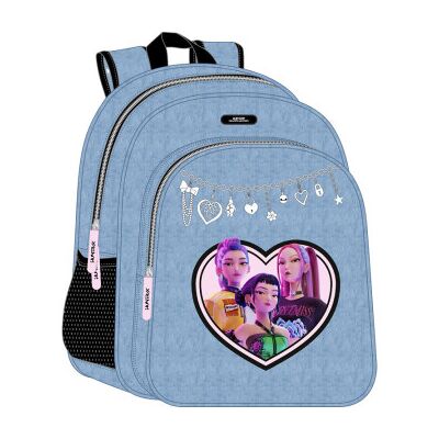 SAFTA Mochila Hundrix Demon Hunters Kpop 38cm adaptável SAFTA Mochila Hundrix Demon Hunters Kpop 38cm adaptável