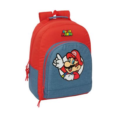 SAFTA Mochila Super Mario adaptável de 42 cm SAFTA Mochila Super Mario adaptável de 42 cm