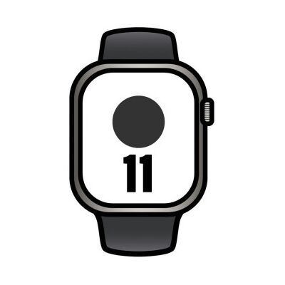 Apple Watch Series 11/ GPS/ Celular/ 42 mm/ Titânio Natural/ Pulseira Esportiva Preta (M/G) Apple Watch Series 11/ GPS/ Celular/ 42 mm/ Titânio Natural/ Pulseira Esportiva Preta (M/G)