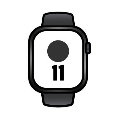 Apple Watch Series 11/ GPS/ Celular/ 46 mm/ Titânio Preto Ardósia/ Pulseira Esportiva Preta Ardósia (M/G) Apple Watch Series 11/ GPS/ Celular/ 46 mm/ Titânio Preto Ardósia/ Pulseira Esportiva Preta Ardósia (M/G)