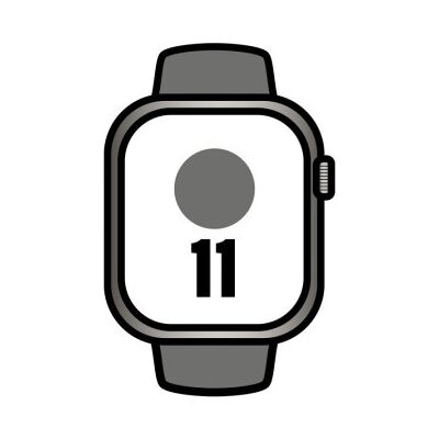 Apple Watch Series 11/ GPS/ Celular/ 46 mm/ Titânio Natural/ Pulseira Esportiva Cinza Pedra P/M Apple Watch Series 11/ GPS/ Celular/ 46 mm/ Titânio Natural/ Pulseira Esportiva Cinza Pedra P/M