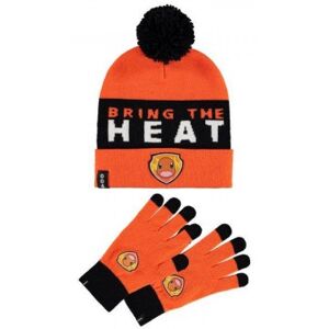 DIFUZED Conjunto de gorro e luvas Pokémon Charmander DIFUZED Conjunto de gorro e luvas Pokémon Charmander