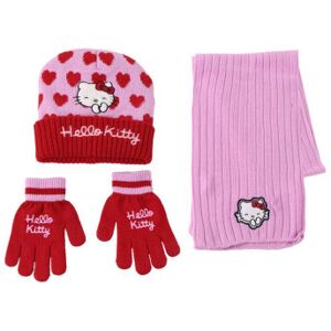 Conjunto de gorro, luvas e cachecol Hello Kitty Conjunto de gorro, luvas e cachecol Hello Kitty