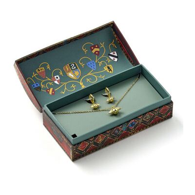 Conjunto de pingente e brincos Harry Potter Golden Snitch Conjunto de pingente e brincos Harry Potter Golden Snitch