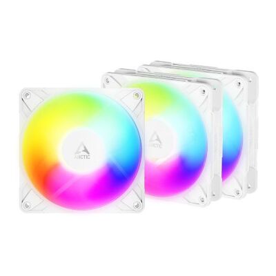 Pacote com 3 ventoinhas Arctic P12 Pro Reverse A-RGB/ 12cm/ Brancas Pacote com 3 ventoinhas Arctic P12 Pro Reverse A-RGB/ 12cm/ Brancas