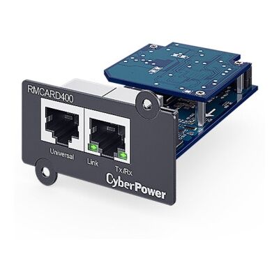 Placa de gerenciamento remoto Cyberpower RMCARD400/ RJ45/ compatível com Envirosensor Placa de gerenciamento remoto Cyberpower RMCARD400/ RJ45/ compatível com Envirosensor