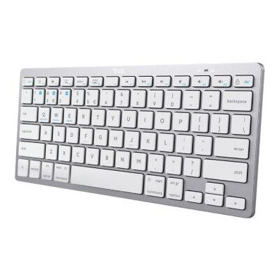 Teclado compacto sem fio Trust 24654 Bluetooth / prata Teclado compacto sem fio Trust 24654 Bluetooth / prata