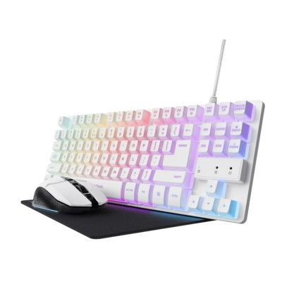 Pacote Gaming Trust Gaming GXT 794W/ Teclado RGB + Mouse RGB + Mouse Pad Pacote Gaming Trust Gaming GXT 794W/ Teclado RGB + Mouse RGB + Mouse Pad