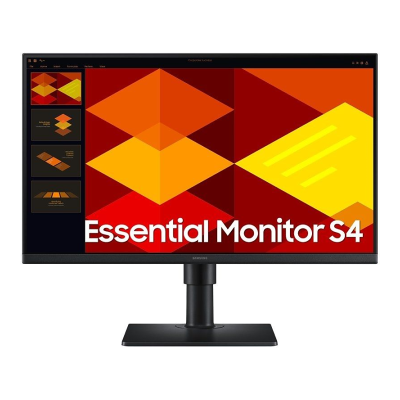 Monitor Samsung Essential S4 S40GD S24D402GAU/ 24'/ Full HD/ Altura ajustável/ Preto Monitor Samsung Essential S4 S40GD S24D402GAU/ 24'/ Full HD/ Altura ajustável/ Preto