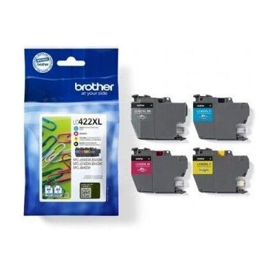 Tinteiro Original Multipack Brother LC-422XL Alta Capacidade Azul Magenta Amarelo Preto Tinteiro Original Multipack Brother LC-422XL Alta Capacidade Azul Magenta Amarelo Preto