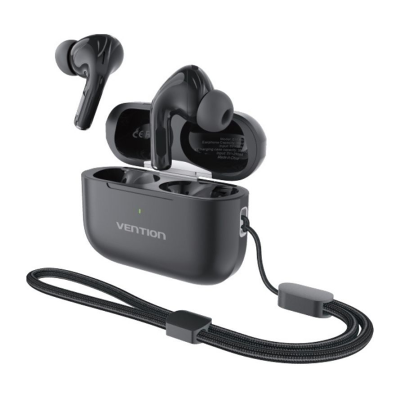 Fones de ouvido Bluetooth Vention Echo Lite E11 com estojo de carregamento/bateria com duração de 6 horas/preto Fones de ouvido Bluetooth Vention Echo Lite E11 com estojo de carregamento/bateria com duração de 6 horas/preto