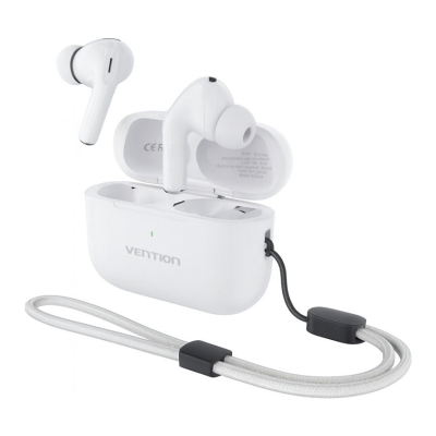 Fones de ouvido Bluetooth Vention Echo Lite E11 Pro com estojo de carregamento/duração da bateria/branco Fones de ouvido Bluetooth Vention Echo Lite E11 Pro com estojo de carregamento/duração da bateria/branco