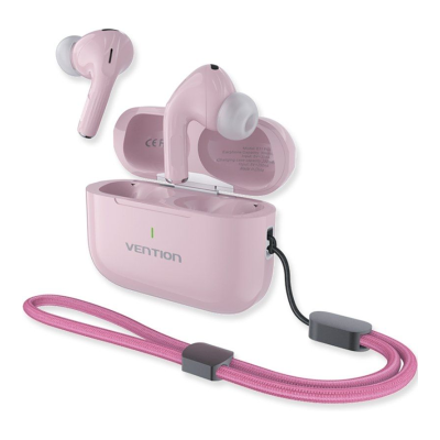 Fones de ouvido Bluetooth Vention Echo Lite E11 Plus com estojo de carregamento / 30 horas de duração da bateria / Rosa Fones de ouvido Bluetooth Vention Echo Lite E11 Plus com estojo de carregamento / 30 horas de duração da bateria / Rosa