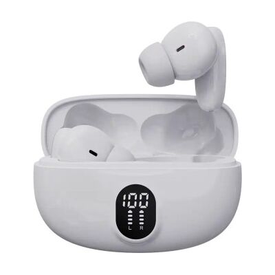 Denver TWE-57W Fones de ouvido Bluetooth brancos - telefone Denver TWE-57W Fones de ouvido Bluetooth brancos - telefone