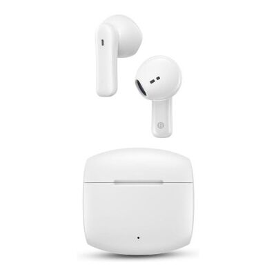 Fones de ouvido Bluetooth SPC Ether 3 Buds com estojo de carregamento / 8 horas de duração da bateria / Branco Fones de ouvido Bluetooth SPC Ether 3 Buds com estojo de carregamento / 8 horas de duração da bateria / Branco