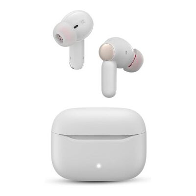 Fones de ouvido Bluetooth SPC Ether 3 Pro com estojo de carregamento / 8 horas de duração da bateria / Branco Fones de ouvido Bluetooth SPC Ether 3 Pro com estojo de carregamento / 8 horas de duração da bateria / Branco