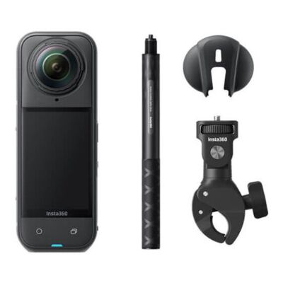 Kit de Câmera Digital Esportiva Insta360 X5 Multi-View para Motociclistas / 8K / Ângulo de Visão de 360° / Preta Kit de Câmera Digital Esportiva Insta360 X5 Multi-View para Motociclistas / 8K / Ângulo de Visão de 360° / Preta