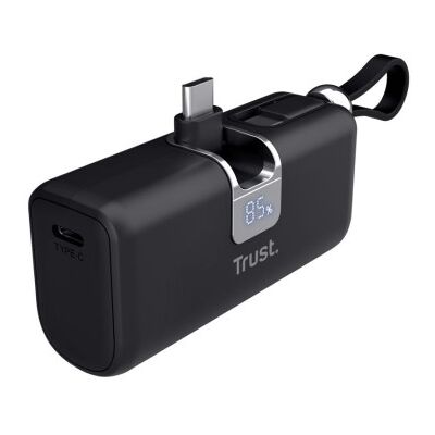 Powerbank 5000mAh Trust Pacto 26104/ 18W/ Preto Powerbank 5000mAh Trust Pacto 26104/ 18W/ Preto