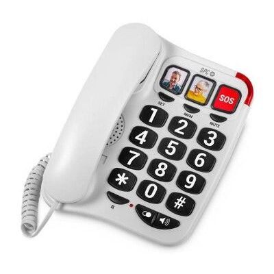 Telefone SPC Comfort Numbers 2/ Branco Telefone SPC Comfort Numbers 2/ Branco
