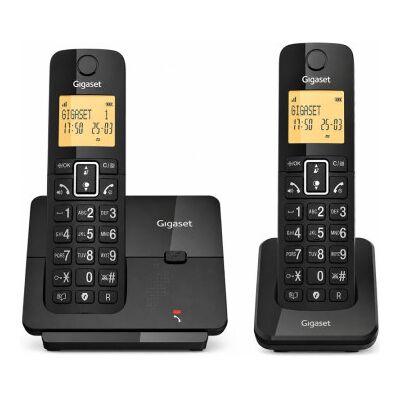 Siemens Telefone sem fio Gigaset Essential 300 DUO / Preto Siemens Telefone sem fio Gigaset Essential 300 DUO / Preto