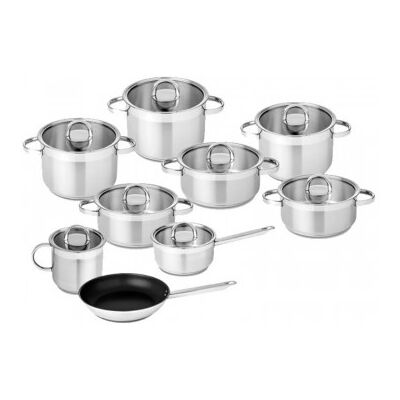 Trem Cozinha 9 Peças Silampos Atlantico Glass Trem Cozinha 9 Peças Silampos Atlantico Glass