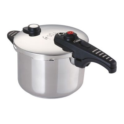 INOXIBAR Panela de pressão em aço inoxidável G-Sola 6L INOXIBAR Panela de pressão em aço inoxidável G-Sola 6L