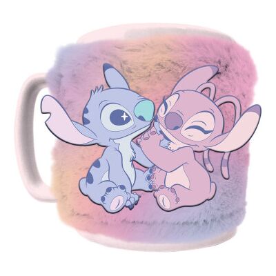 Pyramid Capa para caneca de pelúcia Disney Angel & Stitch 440ml Pyramid Capa para caneca de pelúcia Disney Angel & Stitch 440ml