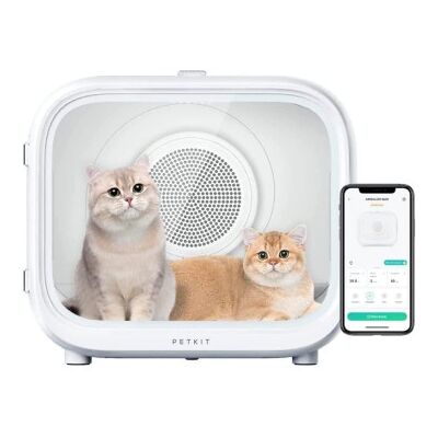 Cabine de secagem automática para animais de estimação PetKit Airsalon Max Pro / 60L / Controle por aplicativo Cabine de secagem automática para animais de estimação PetKit Airsalon Max Pro / 60L / Controle por aplicativo