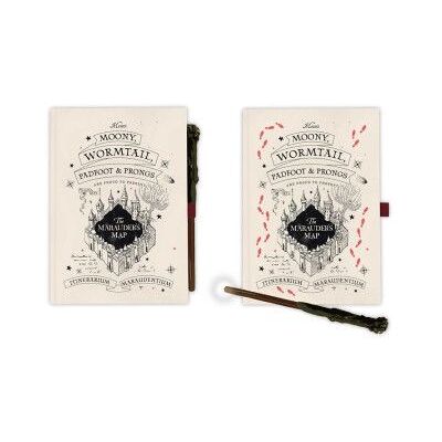 GRUPO ERIK Caderno A5 premium + caneta varinha Harry Potter Mapa do Maroto GRUPO ERIK Caderno A5 premium + caneta varinha Harry Potter Mapa do Maroto