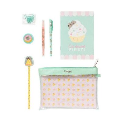 GRUPO ERIK Conjunto de papelaria Foodie Collection Pusheen GRUPO ERIK Conjunto de papelaria Foodie Collection Pusheen