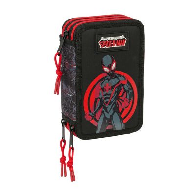 SAFTA Estojo triplo para lápis do Miles Morales, Homem-Aranha, Marvel, com 37 peças. SAFTA Estojo triplo para lápis do Miles Morales, Homem-Aranha, Marvel, com 37 peças.