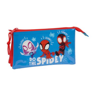 SAFTA Estojo triplo para lápis do Homem-Aranha da Marvel SAFTA Estojo triplo para lápis do Homem-Aranha da Marvel