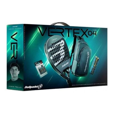 Pacote de raquete de padel Bullpadel Vertex 04 Comfort Pro Line 2026 / Inclui 3 acessórios Pacote de raquete de padel Bullpadel Vertex 04 Comfort Pro Line 2026 / Inclui 3 acessórios