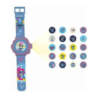 LEXIBOOK Relógio com projetor digital Stitch Disney LEXIBOOK Relógio com projetor digital Stitch Disney