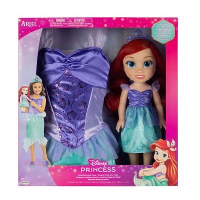 JAKKS PACIFIC Boneca Ariel + Fantasia de Pequena Sereia Disney 38cm JAKKS PACIFIC Boneca Ariel + Fantasia de Pequena Sereia Disney 38cm