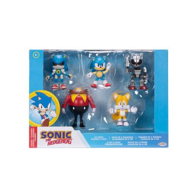 JAKKS PACIFIC Blister com 5 bonecos do Sonic the Hedgehog 6cm JAKKS PACIFIC Blister com 5 bonecos do Sonic the Hedgehog 6cm
