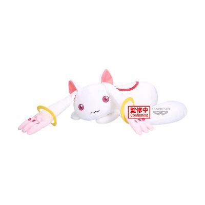 BANPRESTO Kyubey Rebellion Puella Magi Madoka Magica o Filme Pelúcia 48cm BANPRESTO Kyubey Rebellion Puella Magi Madoka Magica o Filme Pelúcia 48cm