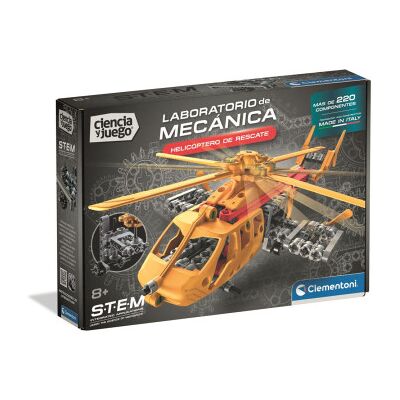 CLEMENTONI Jogo de laboratório de mecânica de helicópteros de resgate STEM CLEMENTONI Jogo de laboratório de mecânica de helicópteros de resgate STEM