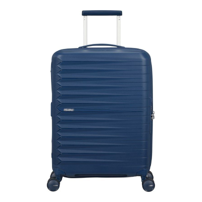 Mala de cabine expansível American Tourister FastForward Spinner 55 cm/ 55 x 40 x 23 cm/ 4 rodas/ Azul marinho Mala de cabine expansível American Tourister FastForward Spinner 55 cm/ 55 x 40 x 23 cm/ 4 rodas/ Azul marinho