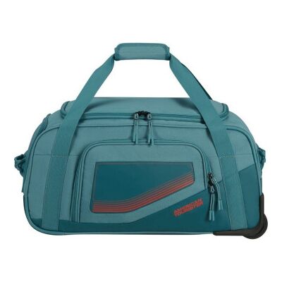 Mala de viagem com rodas American Tourister City Racer S / 55x35x25cm / 2 rodas / Azul-esverdeado Mala de viagem com rodas American Tourister City Racer S / 55x35x25cm / 2 rodas / Azul-esverdeado