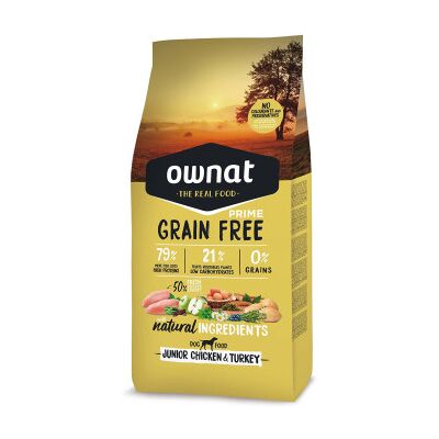 Ownat Grain Free Prime Júnior Chicken ração seca para cachorros 12Kg Ownat Grain Free Prime Júnior Chicken ração seca para cachorros 12Kg